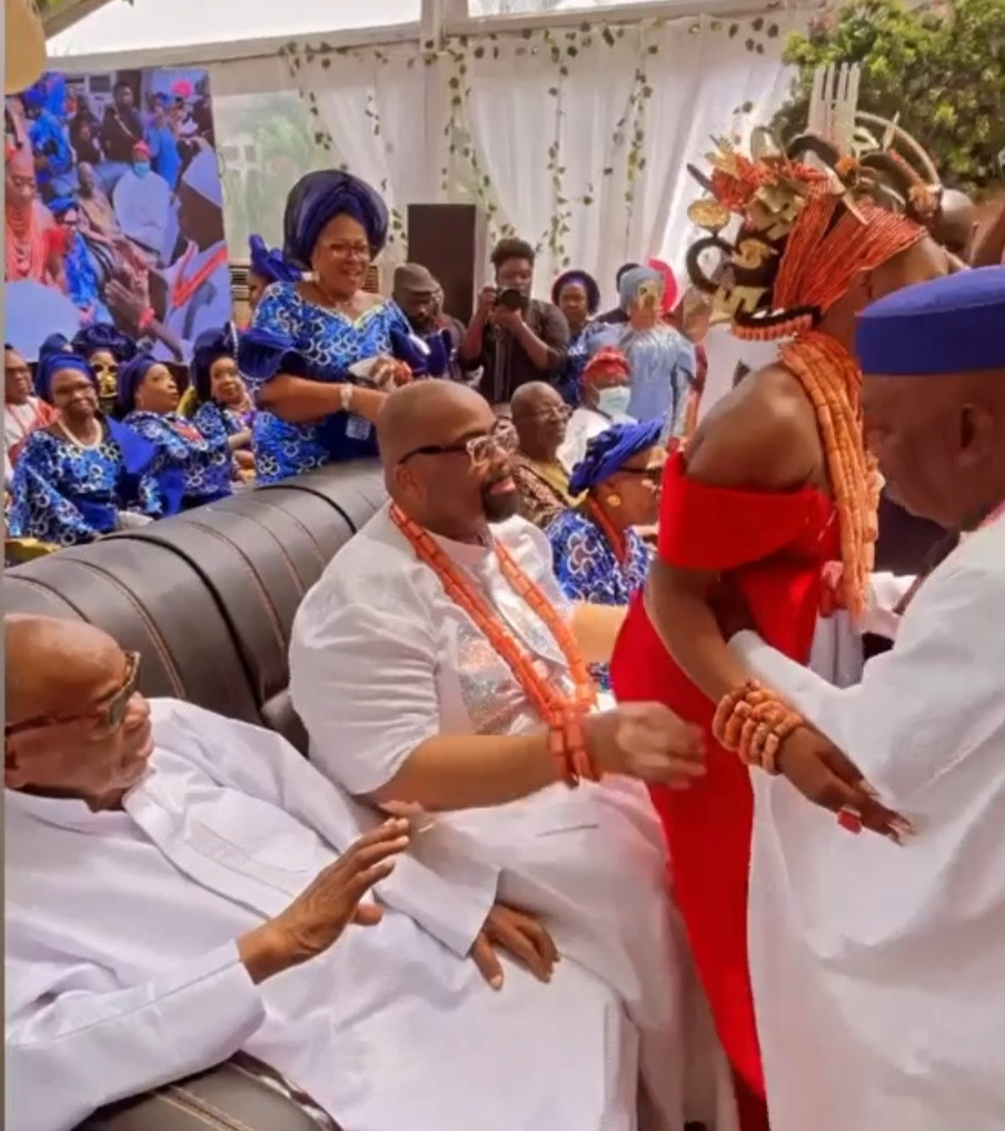 Photos from the wedding of NBA president, Olumide Akpata